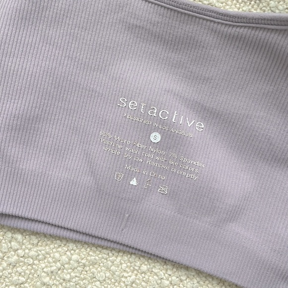 SET ACTIVE box cut bra in color Spring size S - Picture 4 of 4